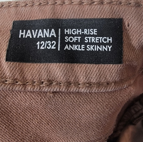 4/$20 Buffalo Havana High Rise Soft Stretch Skinny Ankle Jeans Light Brown 32 - Picture 5 of 8